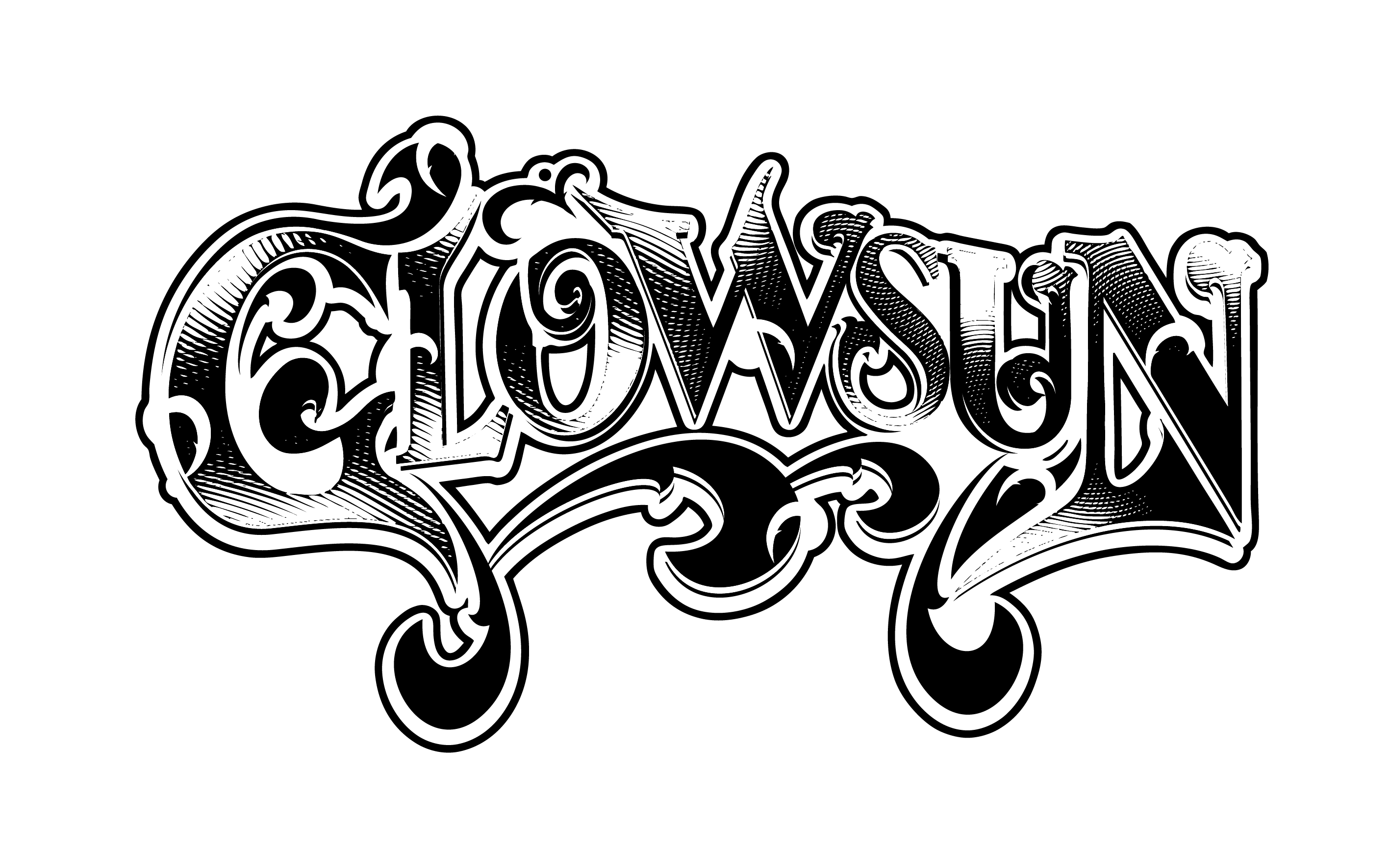 Band logo Glowsun - black font-colour - transparent background