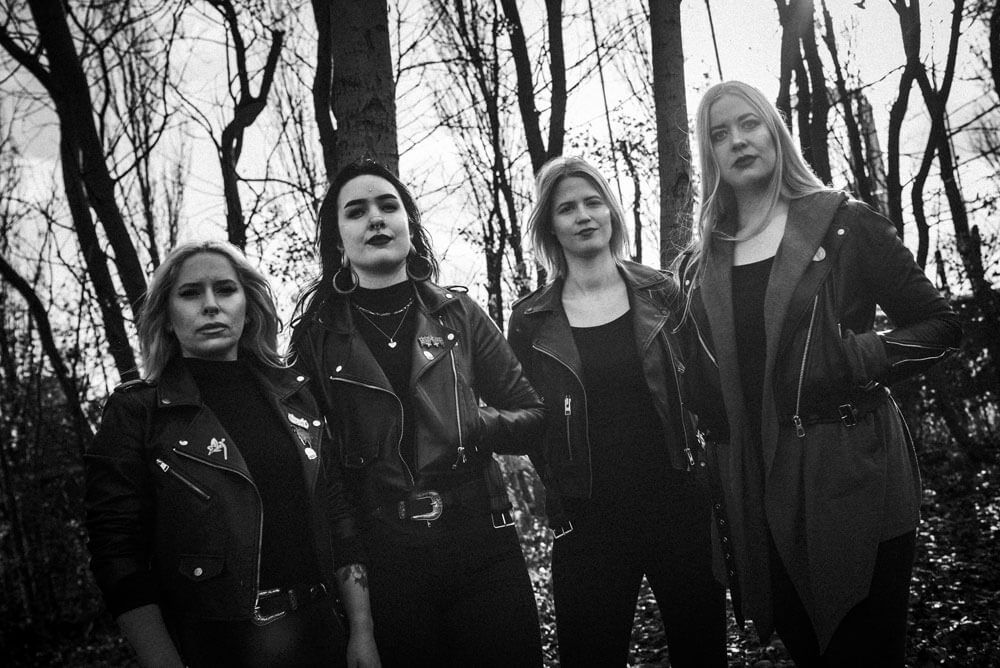 Konvent - female Danish Doom Death Metal Band - Black and White