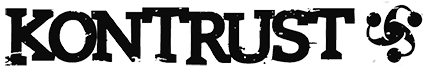 Band logo Kontrust - black font-colour - transparent background