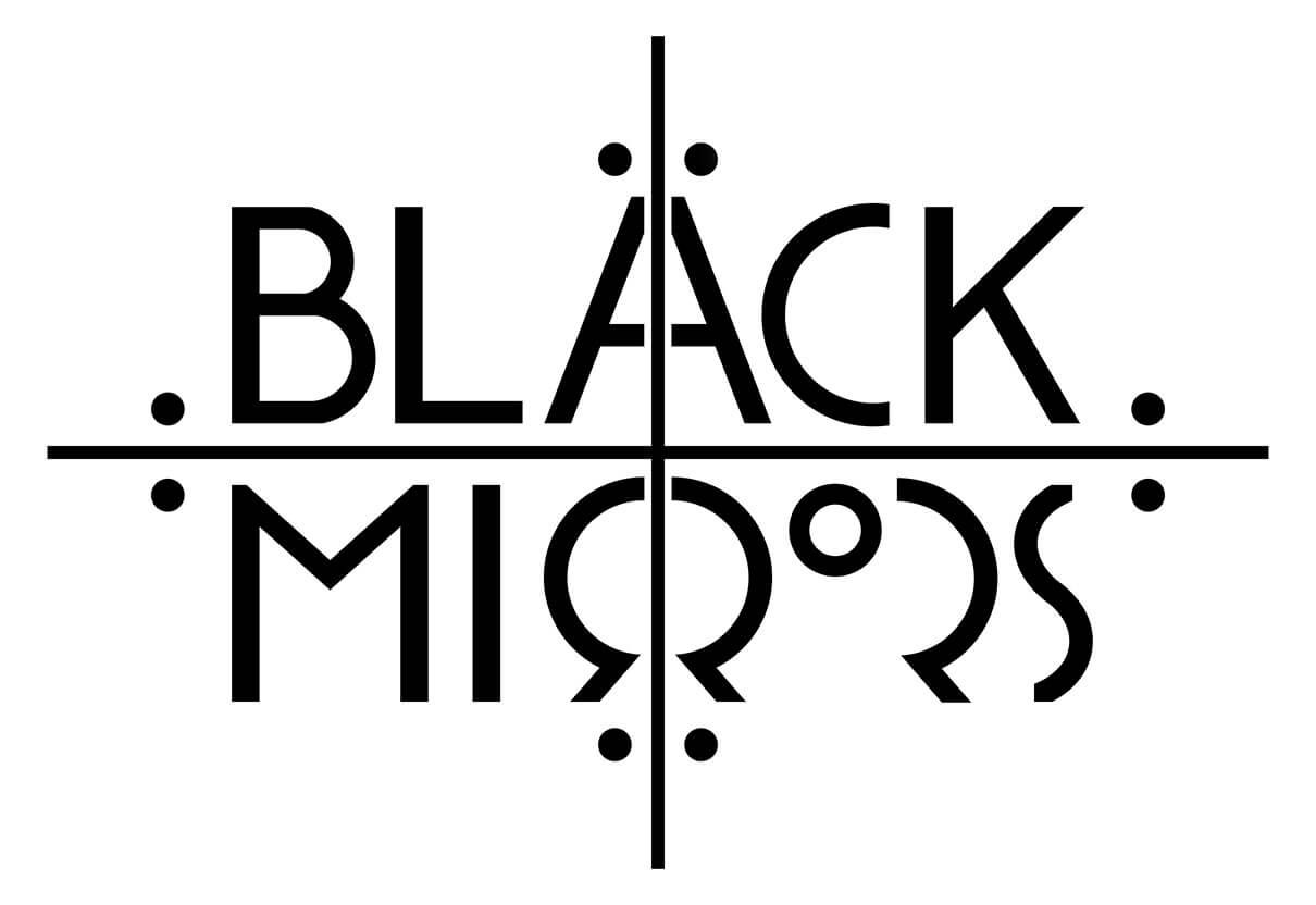 Band Logo Black Mirrors - white background