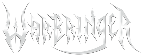 Band logo Warbringer silver font-colour transparent background