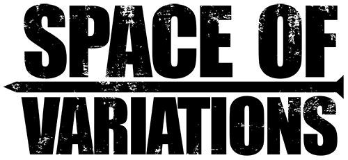 Band logo Space Of Variations - black font-colour, transparent background